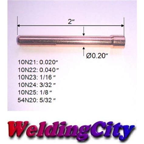 WeldingCity Collet 10N Series Assorted Size 020 1 8 For TIG