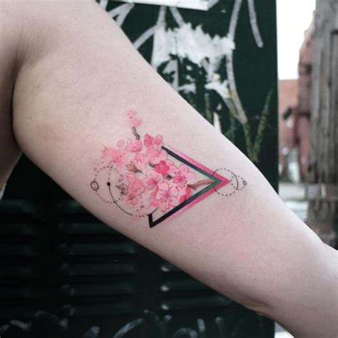 Geometric And Abstract Tattoos With A Splash Of Watercolor By Baris