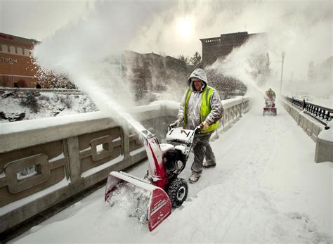 Blowing Snow At 8 Below The Spokesman Review