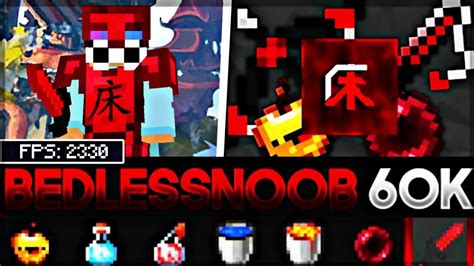 Bedless Noobs 60k 16x Mcpe Pvp Texture Pack Youtube