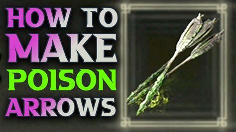 Elden Ring Poison Arrow Recipe Find Vegetarian Recipes