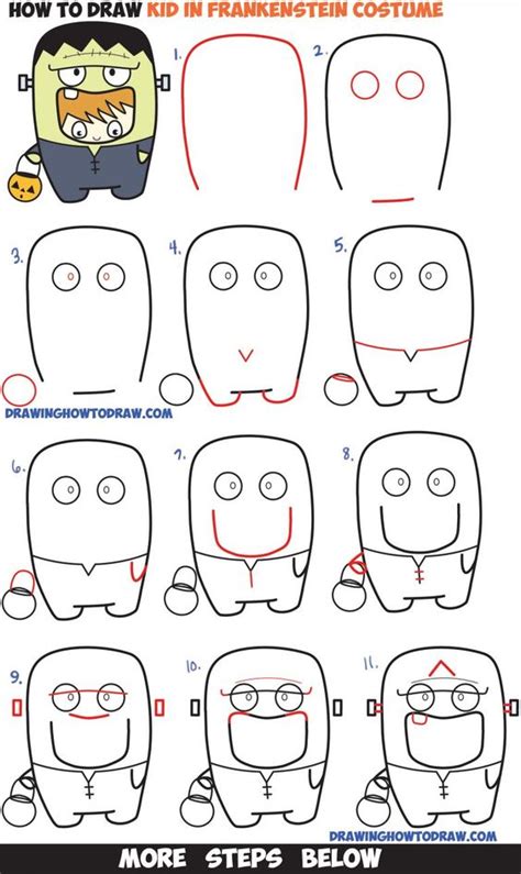 25 Easy Halloween Drawings Step By Step Images For Kids