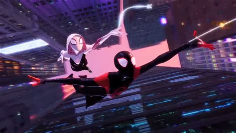 Screen From A Rare Advertisement Of The Movie Spiderman And Spider Gwen Gwen Stacy Gwen