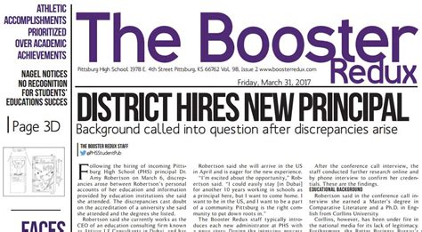 Most newspaper articles are read quickly or skimmed by the reader. High School Journalists Uncover Info About Principal - Teaching Kids News