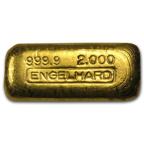 Engelhard 2 Oz Gold Bar Engelhard Poured 9999 Fine Walmart