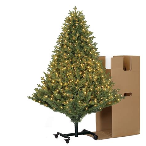 7 9 Adjustable Grow Stow Pre Lit Led Artificial Christmas Tree