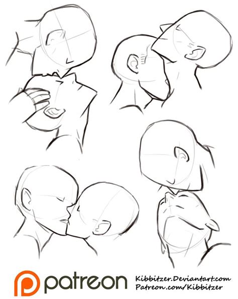 Kisses Reference Sheet Kissing Drawing Drawing People Drawing