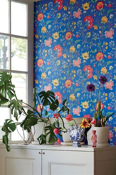 Maybe you would like to learn more about one of these? Floral Fantasy wallpaper dark blue | Pip Studio the Official website