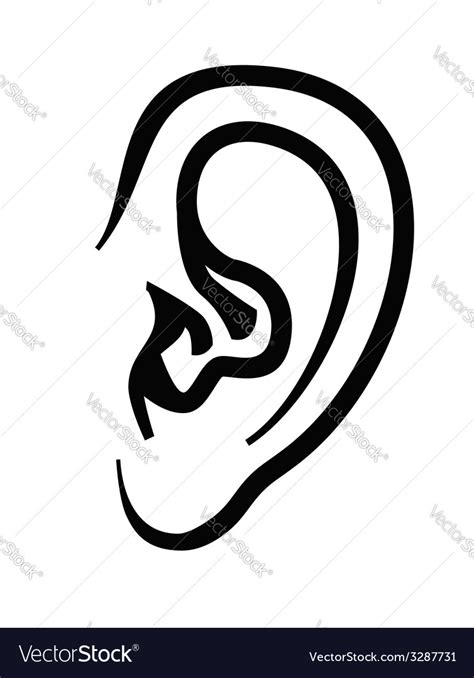 Ear Icon Royalty Free Vector Image Vectorstock