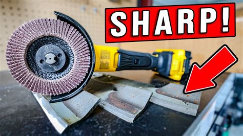 How To Quickly Sharpen A Lawn Mower Blade With An Angle Grinder Youtube