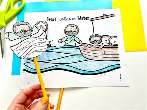 Jesus Walks On Water Object Lesson With Printable Activity Sheets Craft
