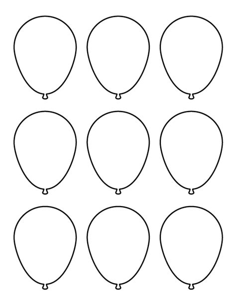 By al harith rami abboud. Printable Small Balloon Template