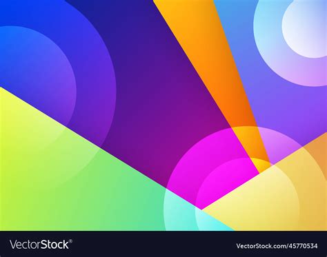 Colorful Vivid Vibrant Gradient Abstract Vector Image