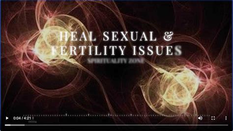 Heal Sexual And Fertility Issues Energy Healing Protocol Mp3 Included Spirituality Zone
