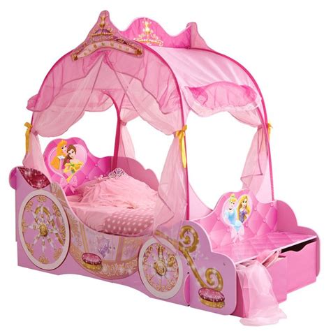 Russell children princess carriage toddler bed pink. Cinderella Carriage Bed | Disney princess carriage bed ...