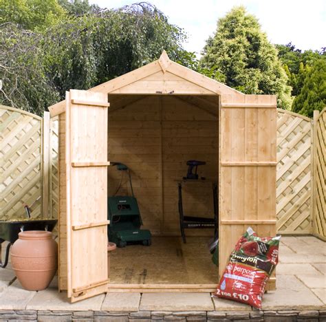 Installed 10 X 8 Wooden Apex Garden Shed Includes Installation