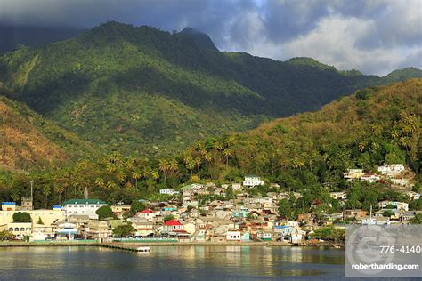 Town Of Soufriere St Lucia Stock Photo