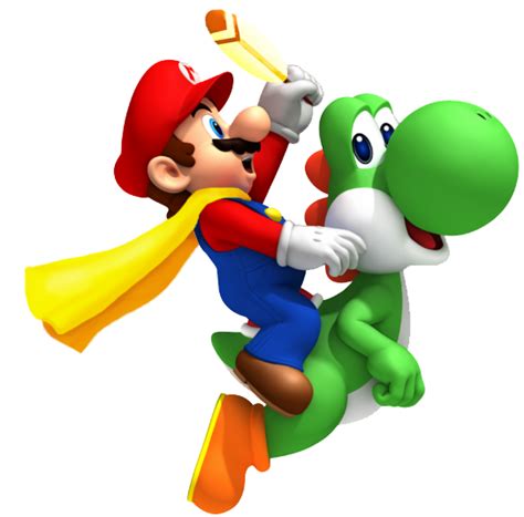 Image Cape Mario And Yoshi Smw3dpng Fantendo Nintendo Fanon Wiki