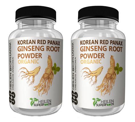Korean Red Panax Ginseng Root Powder And Capsules Heilen Biopharm