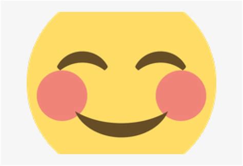 Smiling Blushing Emoji Vector Illustration Shy Happy Emoticon Clip Art Library