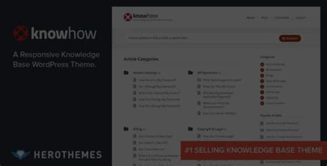 Knowhow A Knowledge Base Wordpress Website Miscellaneous Ready To Go