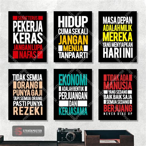 Jual Hiasan Dinding Kata2 Motivasi Wall Decor Poster Quotes Shopee Indonesia