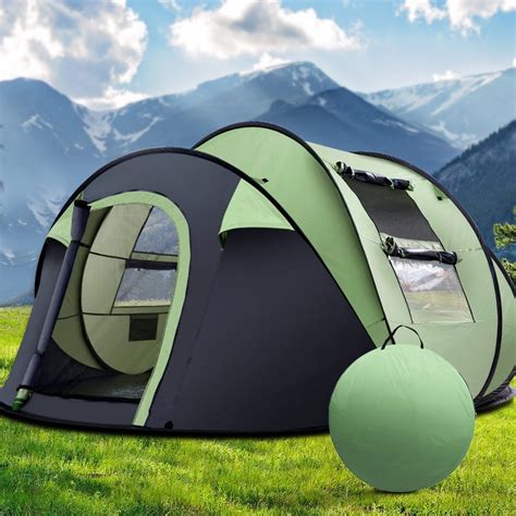 pop up camping tent for 4 to 5 people grey green southern x limits