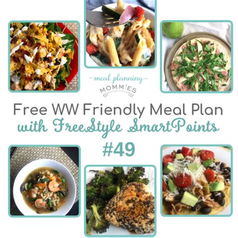 Meal Planning Mommies Weight Watchers Friendly Recipes Meal Plans