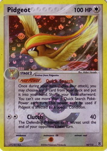 60 your opponent switches their active pokémon with 1 of their benched pokémon. Pidgeot Pokémon Card Value & Price | PokemonCardValue