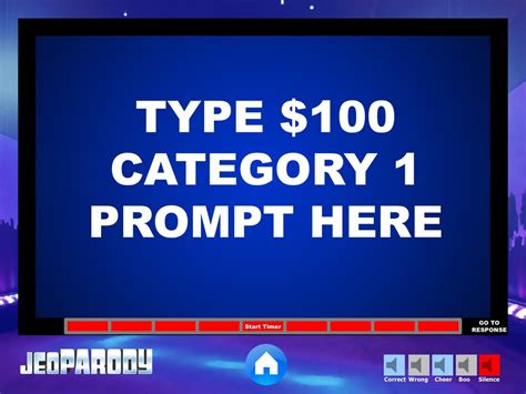 Jeopardy Powerpoint Game Template Youth Downloads