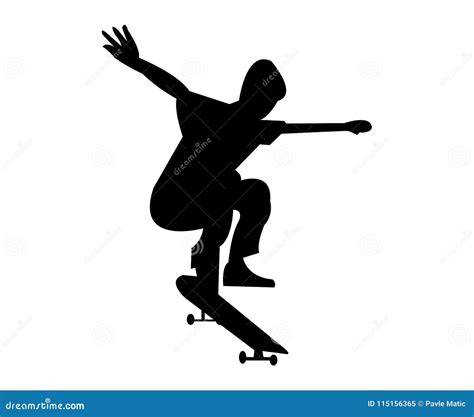 Skateboard Tricks Silhouettes