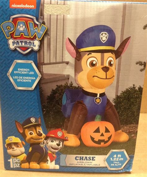 Paw Patrol Chase Pumpkin Gemmy Led Halloween Airblown Inflatable