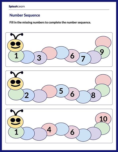 Counting Numbers Worksheets For 1st Graders Online Splashlearn