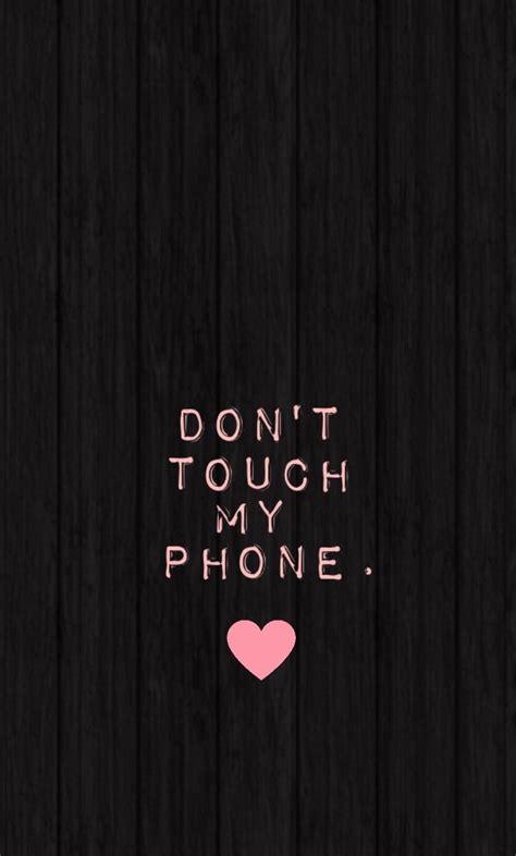 Dont Touch Iphone Lock Screen Cute Black Wallpaper Lock Screen Cute