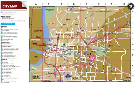 Memphis Tourist Attractions Map