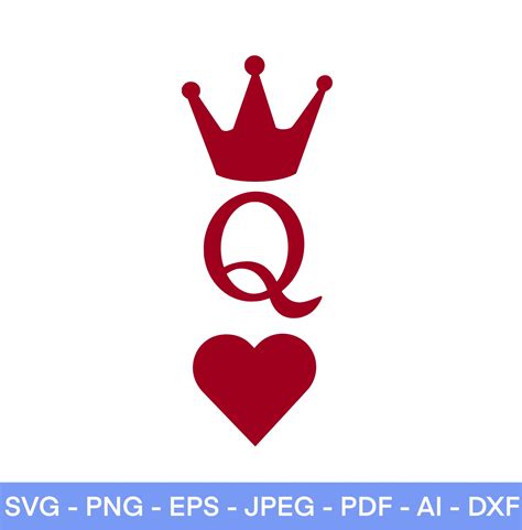 Queen Of Hearts Crown Template