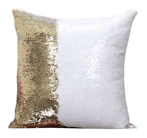 Gold And White Sequin Pillows 3t Xpressions
