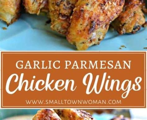 I used a traditional method: Garlic Parmesan Chicken Wings | Small Town Woman