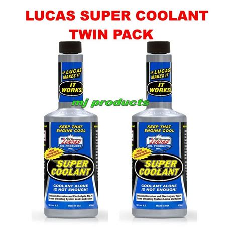 Lucas Super Coolant Twin Pack 10640 X 2 Radiator Coolant 473ml Mj