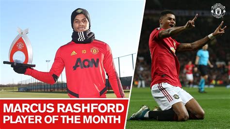 Marcus Rashford Wins Novembers Player Of The Month Award Manchester