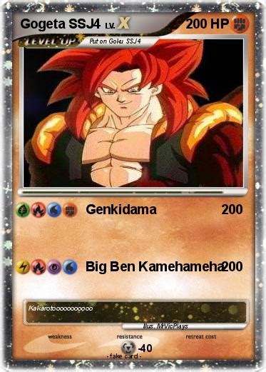 Pokémon Gogeta Ssj4 203 203 Genkidama My Pokemon Card