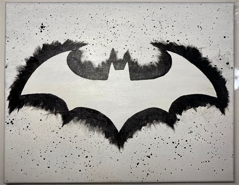 Batman Painting Black And White Ubicaciondepersonascdmxgobmx