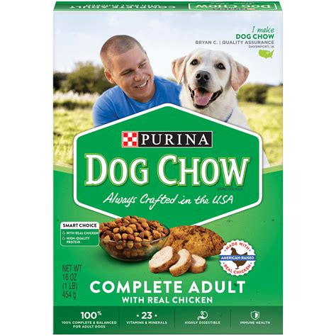 Purina Dog Chow Dry Dog Food Complete Adult With Real Chicken 16 Oz