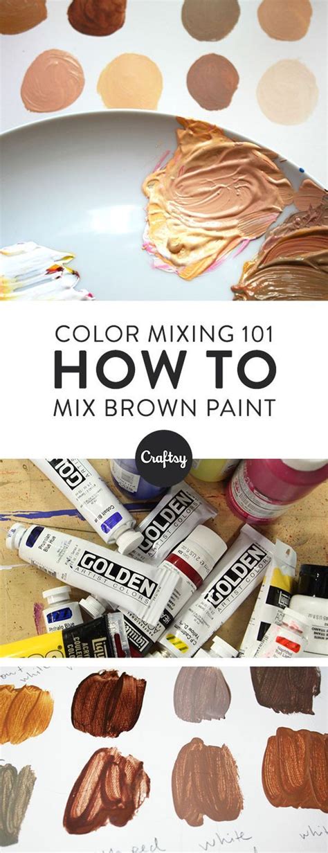 Mixing Your Own Brown Paint Is Extremely Easy As Long As You Know