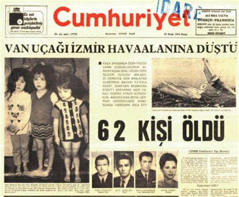 1974 te İzmir de 66 Kişinin Hayatını Kaybettiği THY Uçak Kazası Ekşi