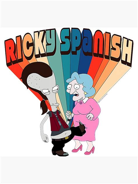 american dad ricky spanish kicking old lady poster for sale by dormeikadavis71 redbubble