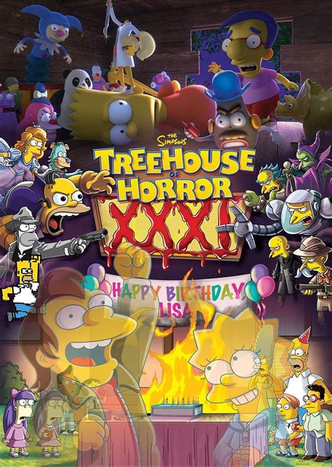 The Horrors Of Halloween The Simpsons Treehouse Of Horror Xxxi Poster