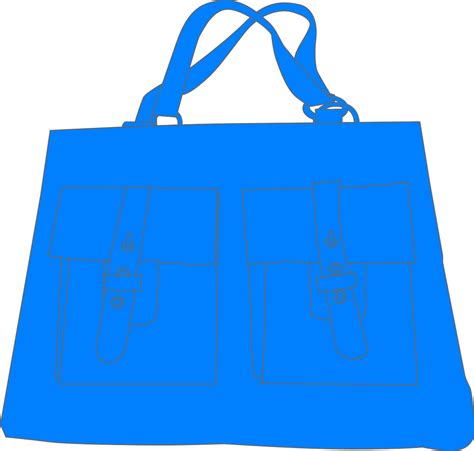 Blue Handbag Vector Transparent Png Png Mart