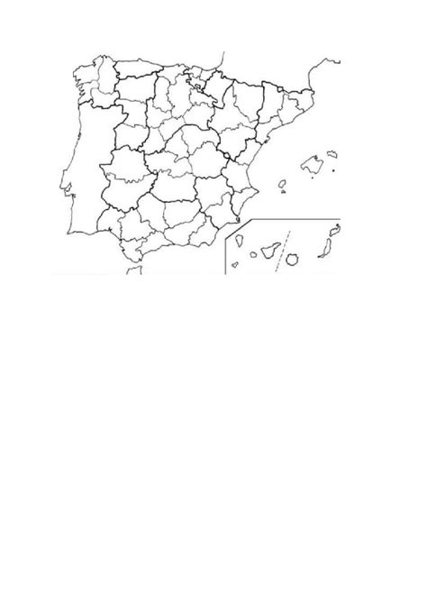 Mapa Mudo Provincias De España Interactive Worksheet Live Worksheets