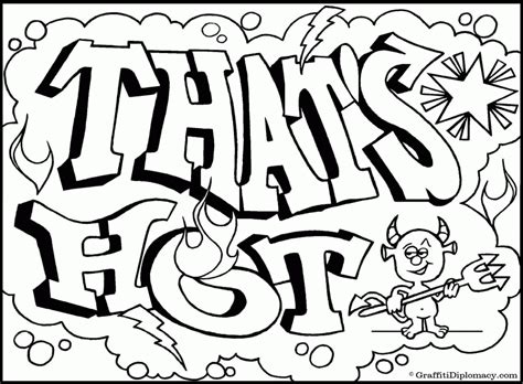 Graffiti Coloring Pages For Kids - Coloring Home